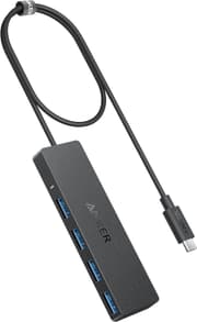 محور USB-C من أنكر 4 في 1 بسرعات نقل عالية 5 جيجابت مع 4 منافذ USB 3.0 product image