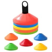 أقماع رياضية لكرة القدم من البولي إيثيلين، 50 قطعة ملونة، تخزين سهل product image