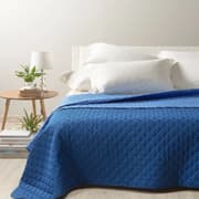 غطاء سرير صيفي مجوز كبير من Caleffi Mix - أزرق داكن product image