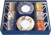 طقم فناجين قهوة 12 قطعة 100 مل بعلبة من Easy Life Paisley Abundance - ألوان متعددة product image