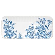 طبق تقديم 36*16 سم من Easy Life Paradise Garden - أبيض وأزرق product image