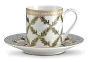 طقم فناجين قهوة 4 قطع 80 مل بعلبة من Easy Life Rosita - أخضر وذهبي product image