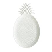 طبق تقديم بتصميم أناناس 28*17 سم بعلبة من Easy Life Madagascar - أبيض product image