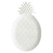 طبق تقديم بتصميم أناناس 36*21.5 سم بعلبة من Easy Life Madagascar - أبيض product image
