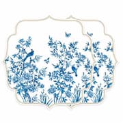 طقم مفارش صحون قطعتين 34.5 سم من Easy Life Paradise Garden - أبيض وأزرق product image