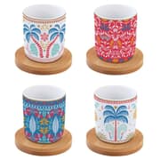 طقم فناجين قهوة 8 قطع 110 مل بعلبة من Easy Life Tropical Groovy - ألوان متعددة product image