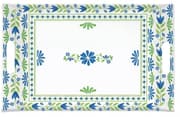 صينية 47*31 سم من Easy Life Flowers Garden - أزرق وأخضر product image