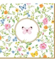طقم مناديل طعام 20 قطعة من Easy Life Dancing Butterflies - ألوان متعددة product image