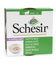C169 SCHESIR علب طعام للقطط 56x85 gr دجاج بالمحلول الملحي الطبيعي بشرائح حقيقية product image