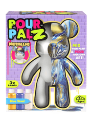 Pour Palz W3 Metallic Asst - 40ml Fluid Art Craft Kit product image