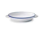 طبق بمقابض 22 سم من Ibili Blanca - أبيض وأزرق product image