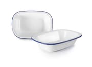 طبق عميق 22 سم من Ibili Blanca - أبيض وأزرق product image