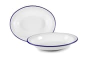 طبق بيضوي 32*25 سم من Ibili Blanca - أبيض وأزرق product image