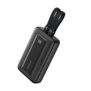 باور بانك 10000MAH 30W مع كابل USB-C وLightning مدمجان للشحن السريع اسود من Anker product image