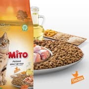 طعام قطط ميتو دجاج بريميوم للبالغين 7.5 كجم تركيبة غنية بالبروتين والتورين product image