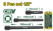 طقم وصلات بوكس اسود 1/2 " 3 قطع من جادايفر Jadver product image