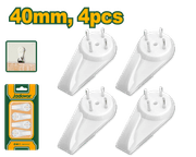 JADEVER Hardwall Picture Hangers – 40mm, 4 Pcs, Heavy-Duty ABS Hooks (JDPHK1K02) product image
