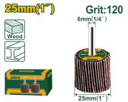 قرص عجلة الجيدفر بحبيبات 120# وعمود 25 مم للتلميع الدقيقة للأسطح product image