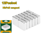 JADEVER 12pcs Neodymium Magnets Set – 10x10x104mm, Nickel Plated (JDZE1K12) product image