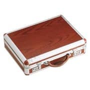 صندوق ألومنيوم مسطح لحفظ أدوات المائدة (بدون صينية داخلية)، لون بني product image