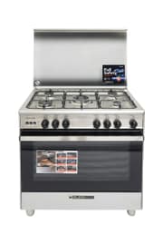 Glem Gas Specialista SE 80cm Stainless Steel Freestanding Gas Cooker with 5 Burners 106L Oven Fan Full Safety - SE8612RIFS product image