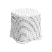 CP Rattan Step Stool White product image