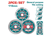 طقم أسطوانات قص حجار والبلاط. 4.5 " من توتال TOTAL product image
