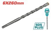 مثقاب مطرقة SDS Plus 6x260mm من كربيد الأسمنت لحفر دقيق وفعال product image