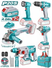 طقم أدوات كهربائية لاسلكي متعدد الاستخدامات من توتال Total product image