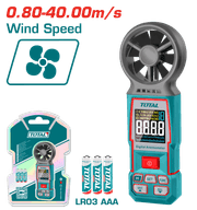 مقياس سرعة الرياح الرقمي TOTAL - دقة 0.01 م/ث ونطاق 0.80–40 م/ث product image