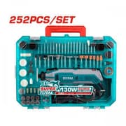 درمل كهربائي 130 W مع طقم اكسسوارات 252 قطعة من توتال TOTAL product image
