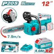 منشار سلسلة لاسلكي TOTAL 12 بوصة 30 سم 20V بدون فرش مع فرامل سريعة product image