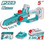 Total TGSLI20561 Chainsaw 20V with 2Ah Battery 5 Inch product image
