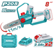 Total TGSLI20882 Chainsaw 8 Inch with 2 x 2 Amperes Battery product image