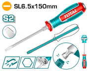 مفك براغي مستقيم قابل لطرق SL6.5 - 150 S2 مغناطيسي من توتال product image