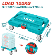لوح نقل ثقيل TOTAL بسعة 100 كجم وعجلات 4 بوصة لتنظيم الأدوات product image