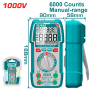 ملتميتر متعدد الوظائف 1000 فولت – TRMS 6000 قراءة،AC/DC من توتال product image