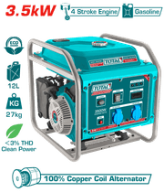 TOTAL Inverter Gasoline Generator 3.5kW | 12L (TP340001) product image