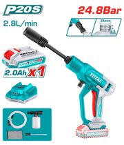 ماكينة غسيل شحن 20 فولت 24.8 بار ببطارية 2 أمبير مع نظام إيقاف تلقائي product image