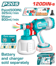فرد رش دهان Total TSGLI2004 شحن 20 فولت بضغط 0.1-0.2 بار وتدفق 800 مل/دقيقة product image