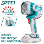 مصباح عمل لاسلكي TOTAL 2000 لومن 20 فولت قابل للدوران 130° product image