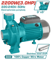 مضخة فراشة عريضة Total TWP222002 بقدرة 3 حصان وتحمل درجات حرارة عالية product image
