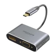 محول عرض USB-C بريميوم 2 في 1 بمنفذ HDMI بدقة 4K ومنفذ VGA من PROMATE product image
