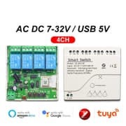 مفتاح ذكي رباعي- Zigbee Mesh - DIN Rail Type - ابيض يركب على لوحة القواطع product image