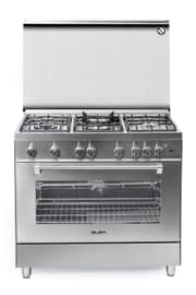 طباخ غاز إلبا 90 سم لون سلفر مع مروحتين للتبريد والتوزيع product image