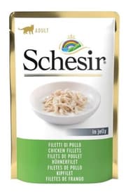 SCHESIR أكياس 20X85G شرائح دجاج حقيقية في هلام للقطط product image