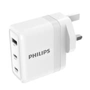 شاحن حائط فيليبس 65 واط بخاصية PPS تصميم مضغوط وشحن سريع product image