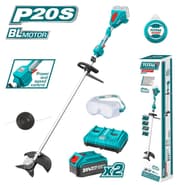 ماكنة قص حواف العشب 40 فولت مع 2 بطارية وشاحن مجوز بدون فحمات من Total product image