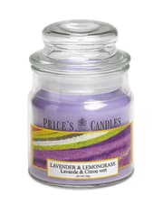 شمعة معطرة متوسطة بمرطبان وغطاء من Price's - لافندر وعشب الليمون product image