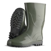 جزمة مطري لون زيتي رقبة قصيرة product image